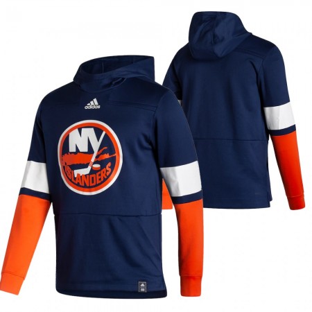 New York Islanders Blank 2020-2021 Reverse Retro Pullover Hooded Sweatshirt - Herre